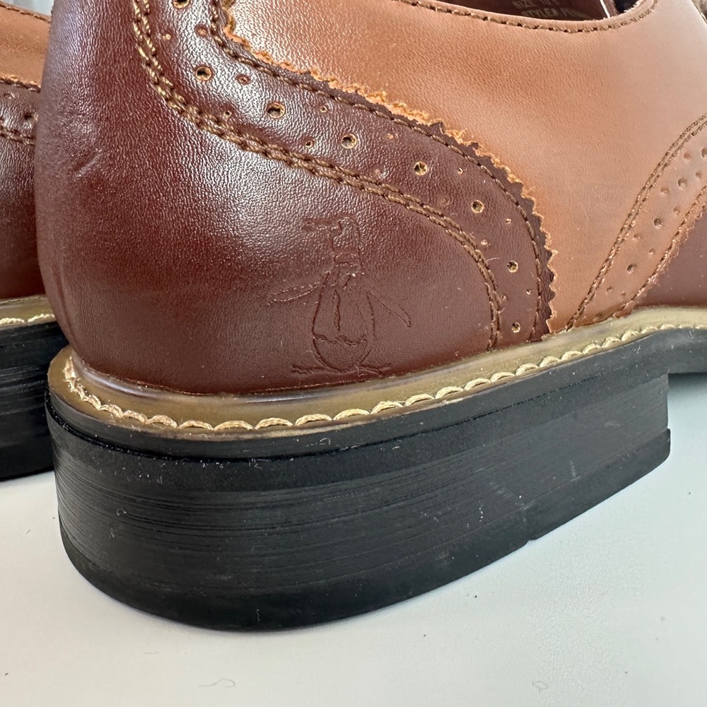 The Original Penguin by Musingwear Brown Leather Dress Shoes Welton Mens 10.5 - Picture 8 of 13